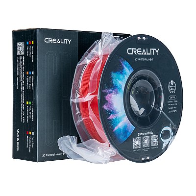 Filamento Flexível Creality para Impressoras 3D, 1,75mm, CR-TPU - 1KG Vermelho