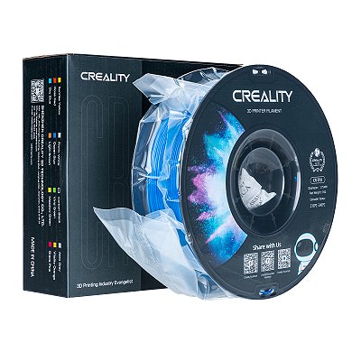 Filamento Flexível Creality para Impressoras 3D, 1,75mm, CR-TPU - 1KG Azul
