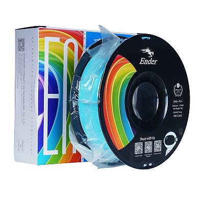 Filamento Creality para Impressoras 3D, 1,75mm, Ender PLA+ - 1KG Azul