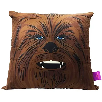 ALMOFADA FIBRA VELUDO 40X40CM CHEWBACCA STAR WARS