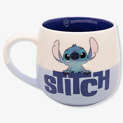 CANECA MAGGIE 400ML STITCH PISCADINHA