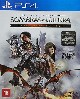 SOMBRAS DA GUERRA DEFINITIVE EDITION PS4 - USADO