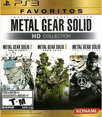 METAL GEAR SOLID HD COLLECTION PS3 - USADO