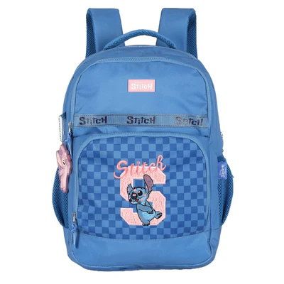 MOCHILA DE COSTAS STITCH AZUL