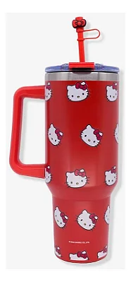 CANECAO TUMBLER C/PINGENTE 1,15LT HELLO KITTY ROSTINHOS