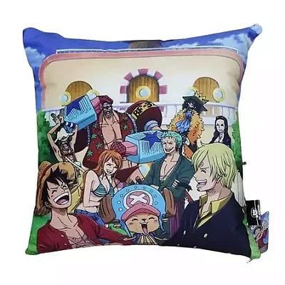 ALMOFADA FIBRA VELUDO 40X40CM TURMA ONE PIECE