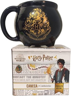 CANECA FORMATO 3D 500ML CALDEIRAO HOGWARTS