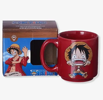 Caneca Mini Tina Luffy 100ml One Piece Zona Criativa Original