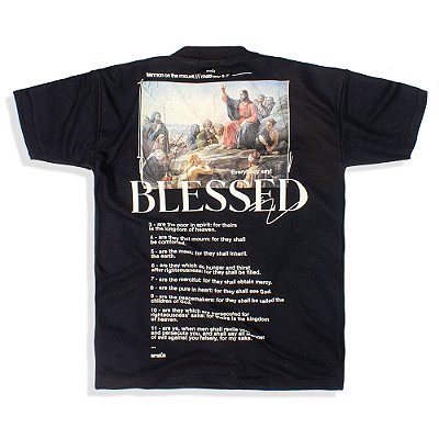 CAMISETA OVERSIZED BLESSED BLACK