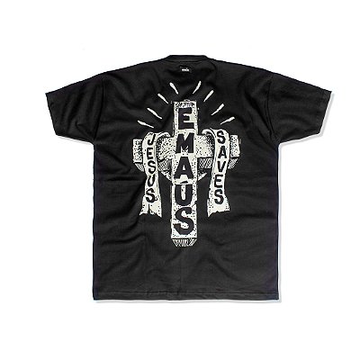 CAMISETA OVERSIZED JESUS SAVES (BLACK)
