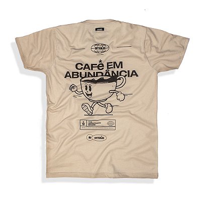 CAMISETA CAFÉ EM ABUNDÂNCIA (VANILLA)