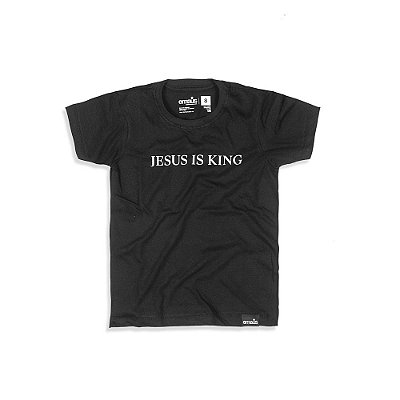 CAMISETA INFANTIL JESUS IS KING (BLACK)