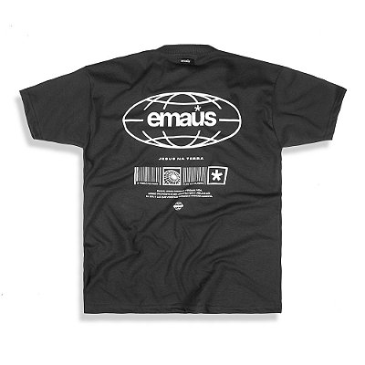 CAMISETA OVERSIZED EMAÚS WORLD (CINZA)