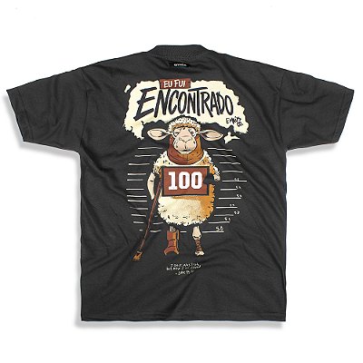 CAMISETA OVERSIZED ENCONTRADO (CINZA)