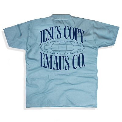 CAMISETA OVERSIZED JESUS COPY (AZUL)