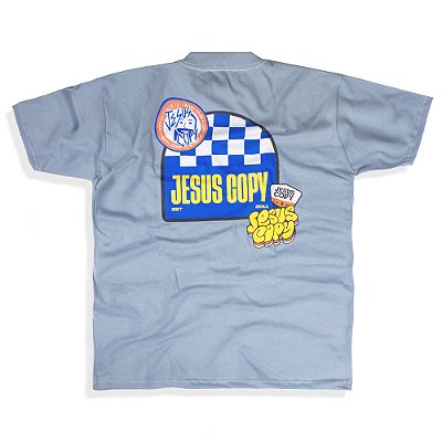 CAMISETA OVERSIZED STICKERS (AZUL)