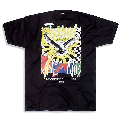CAMISETA OVERSIZED JESUS VIVE EM NÓS