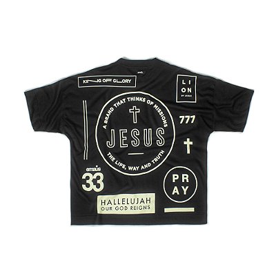 CAMISETA BOXSIZED HALLELUJAH BLACK
