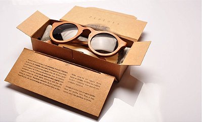 Óculos de sol de madeira reutilizada Zerezes - Eco friendly