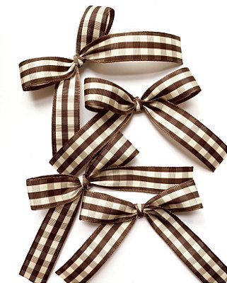 Laçarote  Tafetá Retro Xadrez