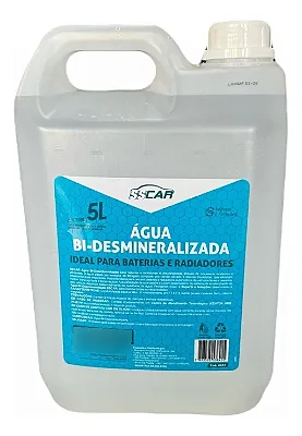 Agua Bi-Desmineralizada SSCAR 5L