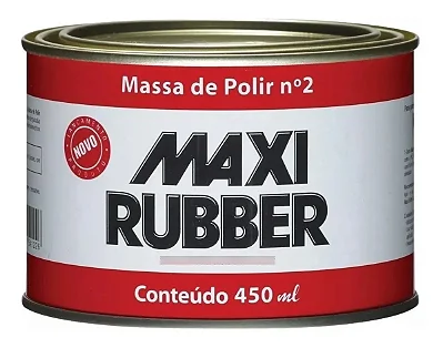 Massa de Polir Nº2 Maxi Rubber 490g