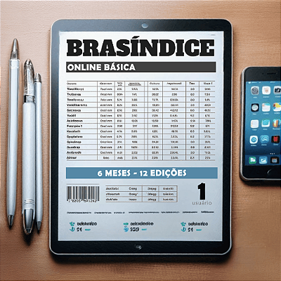 BRASÍNDICE ONLINE BÁSICA - 6 MESES (12 EDIÇÕES)
