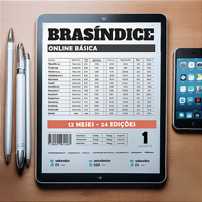 BRASÍNDICE ONLINE BÁSICA - 12 MESES (24 EDIÇÕES)