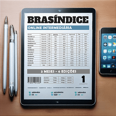 BRASÍNDICE ONLINE INTERMEDIÁRIA - 3 MESES (6 EDIÇÕES)