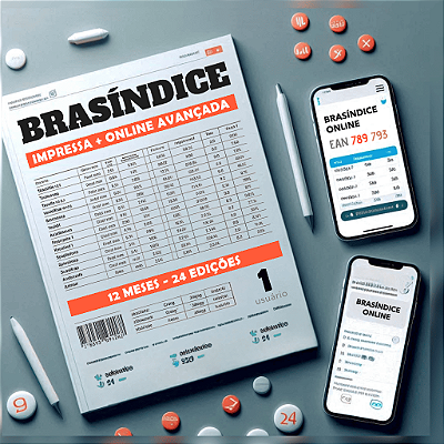 REVISTA + BRASÍNDICE ONLINE AVANÇADA - 12 MESES (24 EDIÇÕES)