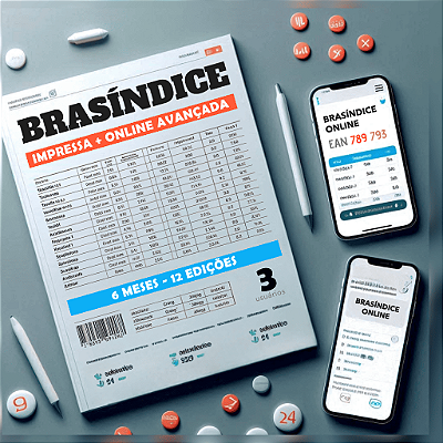 KIT REVISTA + BRASÍNDICE ONLINE AVANÇADA - 3 USUÁRIOS (6 MESES)