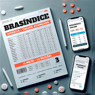KIT REVISTA + BRASÍNDICE ONLINE AVANÇADA - 3 USUÁRIOS (12 MESES)