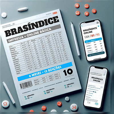 KIT REVISTA + BRASÍNDICE ONLINE BÁSICA - 10 USUÁRIOS (6 MESES)