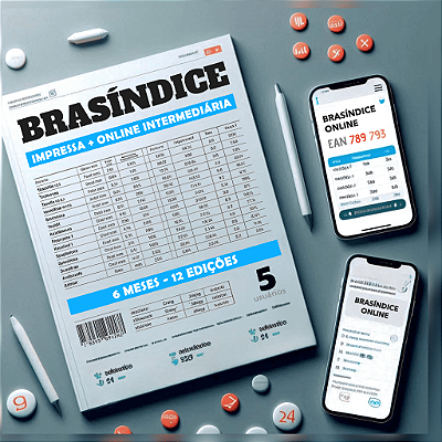 KIT REVISTA + BRASÍNDICE ONLINE INTERMEDIÁRIA - 5 USUÁRIOS (6 MESES)