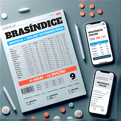 KIT REVISTA + BRASÍNDICE ONLINE INTERMEDIÁRIA - 9 USUÁRIOS (12 MESES)
