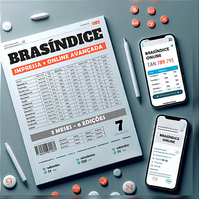 KIT REVISTA + BRASÍNDICE ONLINE AVANÇADA - 7 USUÁRIOS (3 MESES)