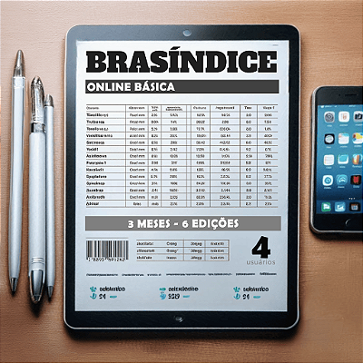 KIT BRASÍNDICE ONLINE BÁSICA - 4 USUÁRIOS (3 MESES)
