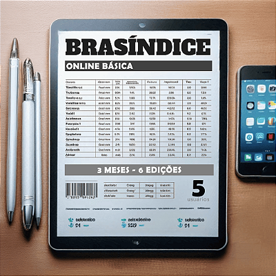 KIT BRASÍNDICE ONLINE BÁSICA - 5 USUÁRIOS (3 MESES)