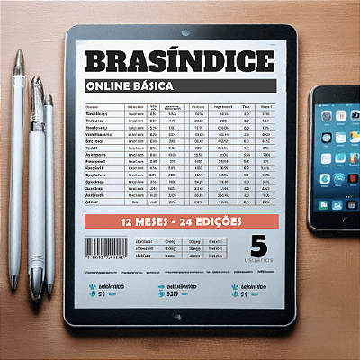 KIT BRASÍNDICE ONLINE BÁSICA - 5 USUÁRIOS (12 MESES)