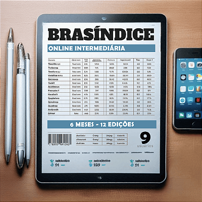 KIT BRASÍNDICE ONLINE INTERMEDIÁRIA - 9 USUÁRIOS (6 MESES)