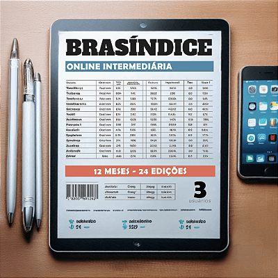 KIT BRASÍNDICE ONLINE INTERMEDIÁRIA - 3 USUÁRIOS (12 MESES)