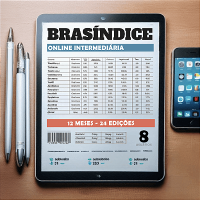 KIT BRASÍNDICE ONLINE INTERMEDIÁRIA - 8 USUÁRIOS (12 MESES)