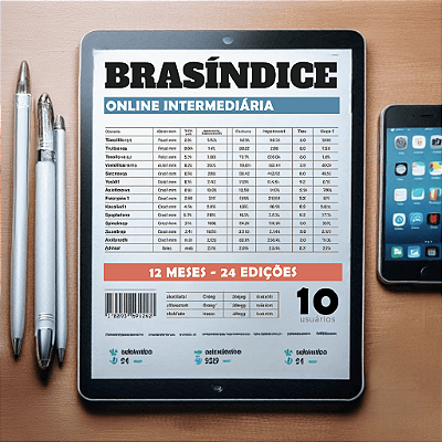 KIT BRASÍNDICE ONLINE INTERMEDIÁRIA - 10 USUÁRIOS (12 MESES)