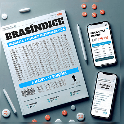 REVISTA + BRASÍNDICE ONLINE INTERMEDIÁRIA - 6 MESES (12 EDIÇÕES)