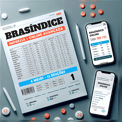 REVISTA + BRASÍNDICE ONLINE AVANÇADA - 6 MESES (12 EDIÇÕES)
