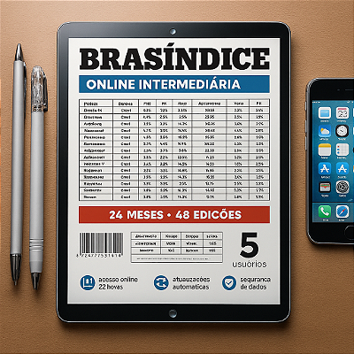 KIT BRASÍNDICE ONLINE INTERMEDIÁRIA - até 5 USUÁRIOS (24MESES)