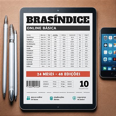 KIT BRASÍNDICE ONLINE BÁSICA - Até 10 USUÁRIOS (24 MESES)