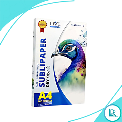 100 Folhas Live De Papel Sublimatico A4