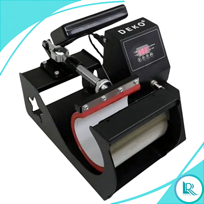 Prensa sublimadora manual Deko térmica cilíndrica preta 127V