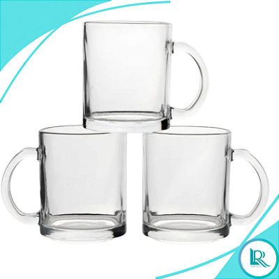Caneca Para Sublimação Vidro Chopp Trasnsparente 325ml Cx 12